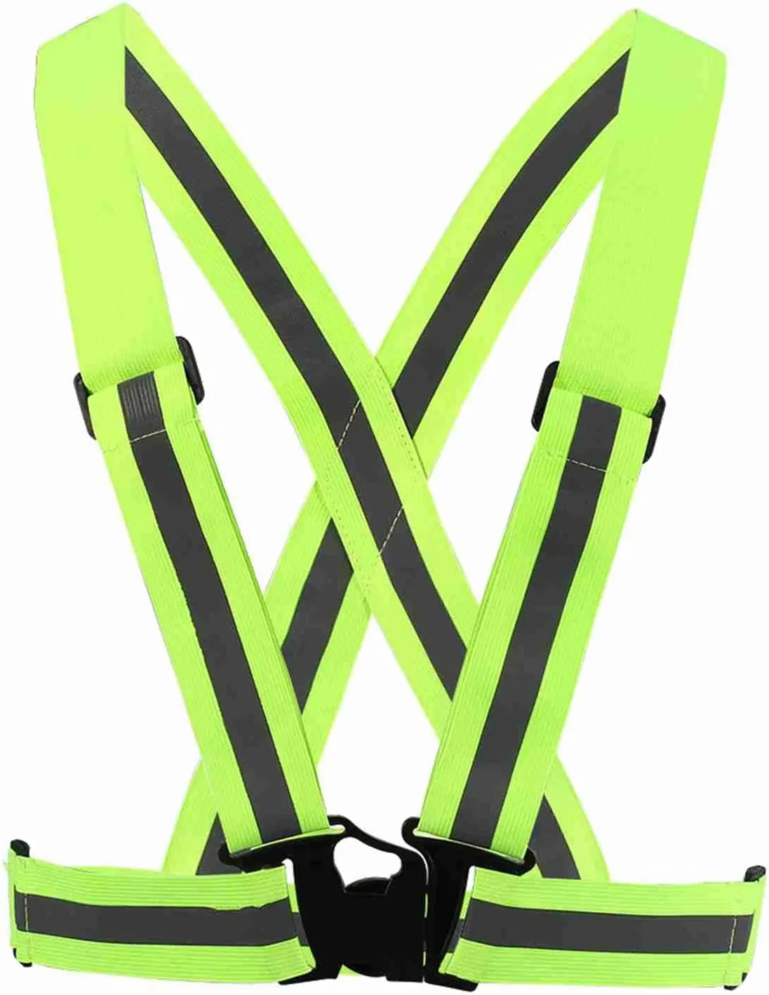 Reflective Vest,Adjustable Elastic Straps Run Gear Reflective Running Vest Quick Lock and Release,fit for Unisex All