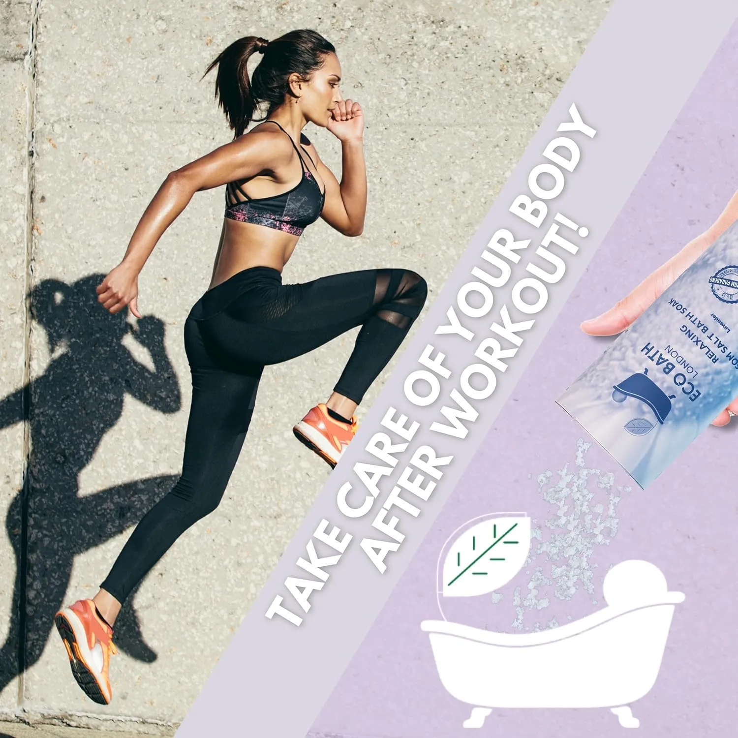 Relaxing Lavender Epsom Salt Bath Soak – Made in UK | Magnesium Bath Salts with Lavender Essential Oil | Epsom Salts for Relaxation & Calm - 2.2 LB (1kg)
