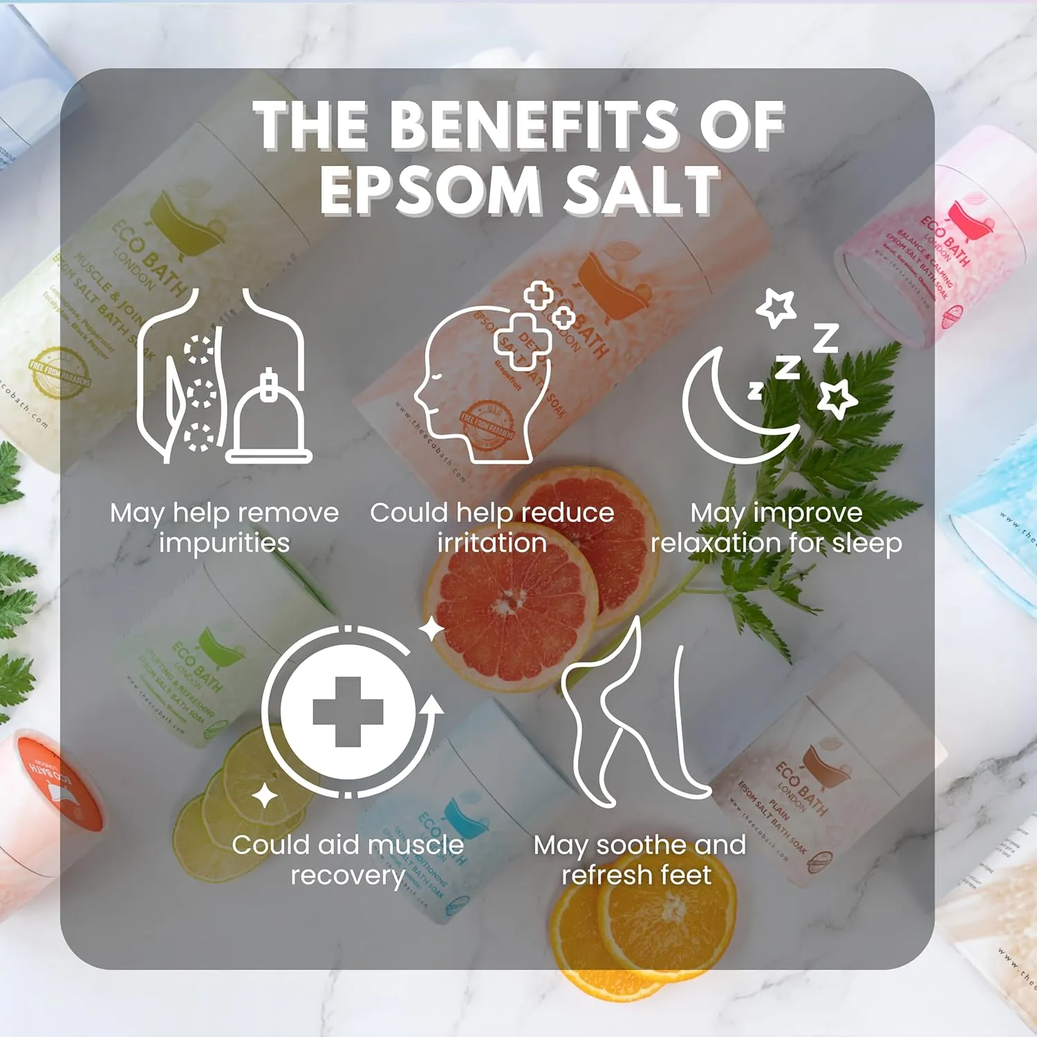 Relaxing Lavender Epsom Salt Bath Soak – Made in UK | Magnesium Bath Salts with Lavender Essential Oil | Epsom Salts for Relaxation & Calm - 2.2 LB (1kg)