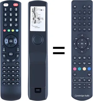 Replacement Remote Control fit for Cambridge Audio Azur 751BD Azur 651BD Azur 650BD Azur 752BD