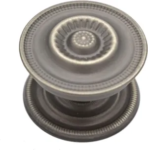 Restore Hardware 2" Sheraton Furniture Drawer Knob Hepplewhite Victorian Federal Cabinet Knob Exact Replica of an Antique Original Solid Brass, Antiqued