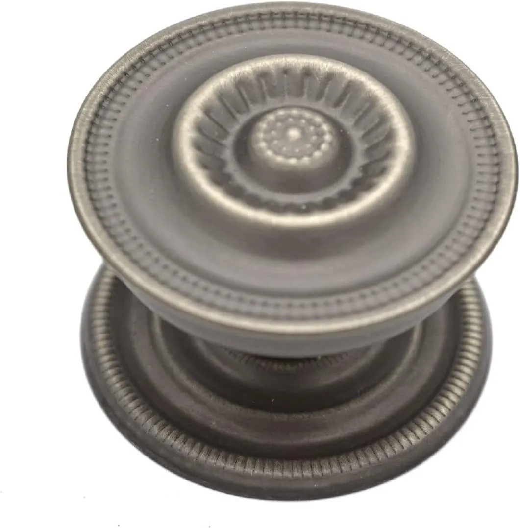 Restore Hardware 2" Sheraton Furniture Drawer Knob Hepplewhite Victorian Federal Cabinet Knob Exact Replica of an Antique Original Solid Brass, Antiqued