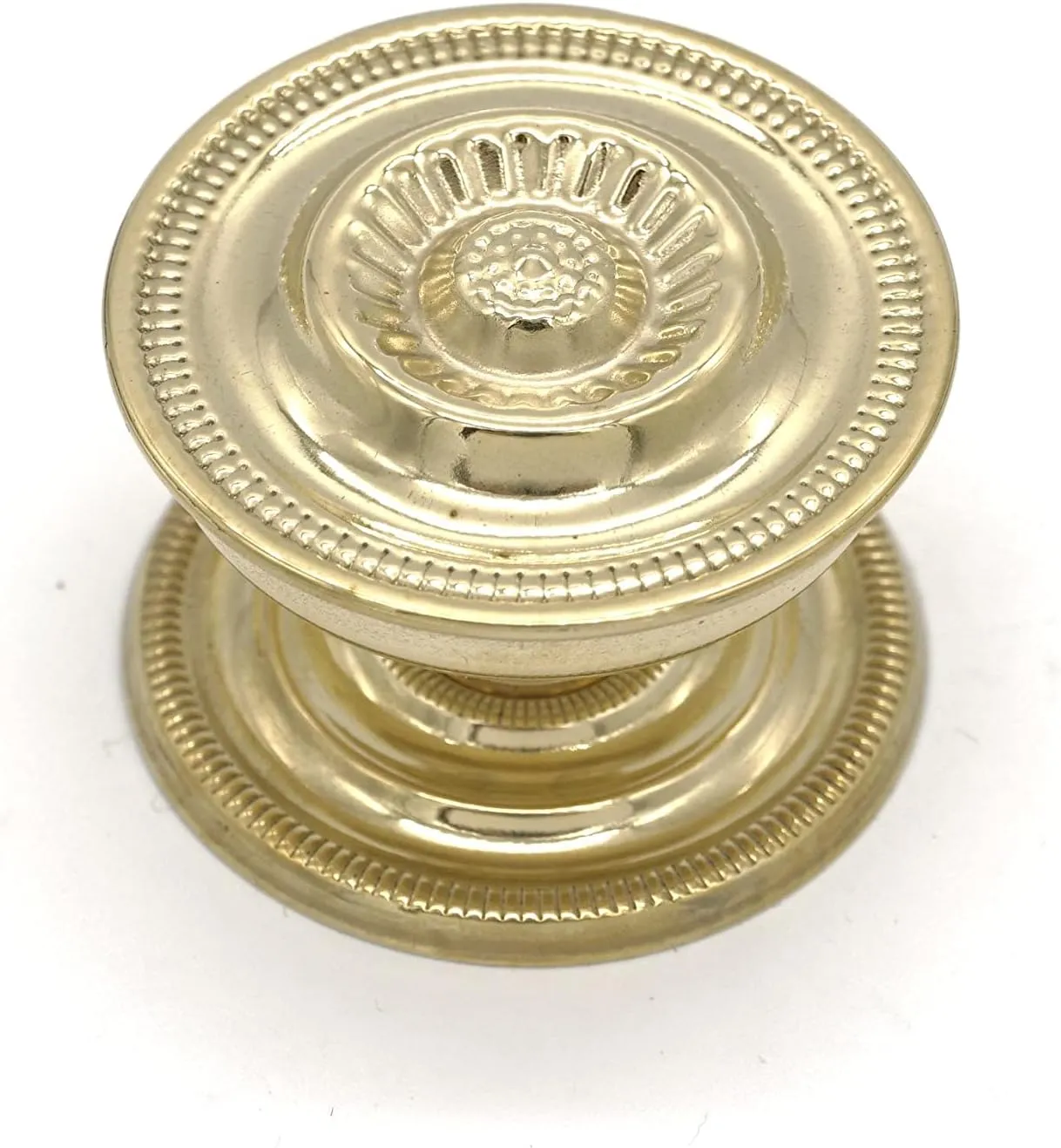 Restore Hardware 2" Sheraton Furniture Drawer Knob Hepplewhite Victorian Federal Cabinet Knob Exact Replica of an Antique Original Solid Polished Brass