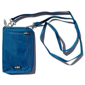 RFID Blocking Cambridge Crossbody Phone Wallet Ocean Blue