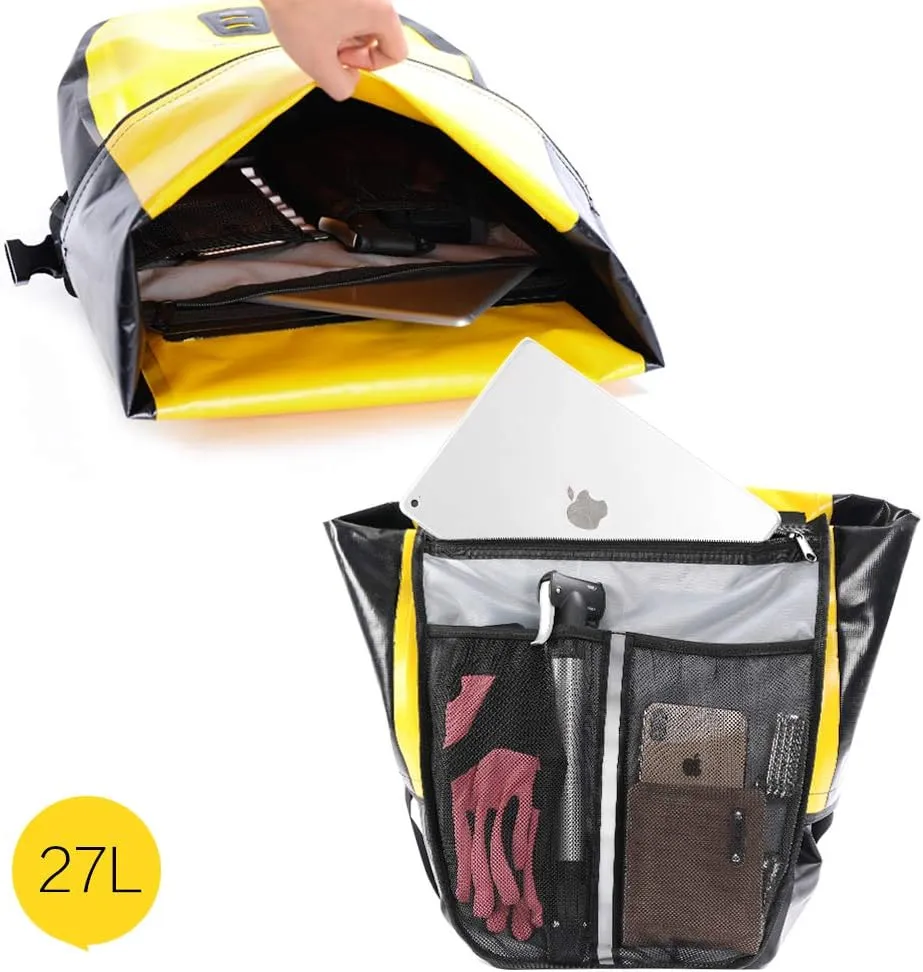 Rhinowalk Bike Bag Waterproof Bike Pannier Bag 27L,(for Bicycle Cargo Rack Saddle Bag Shoulder Bag Laptop Pannier Rack Bicycle Bag Professional Cycling Accessories)