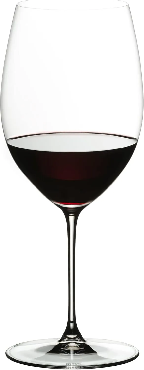 Riedel Personalized Veritas Cabernet/Merlot Wine Glasses, Set of 2 Custom Engraved 22.046 Crystal Wine Glasses for Bordeaux, Cabernet, St. Emilion and More