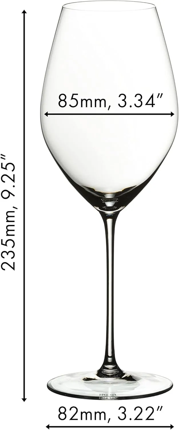 Riedel Personalized Veritas Champagne Wine Glasses, Set of 2 Custom Engraved 15.69oz Crystal Champagne Glasses for Champagne, Sparkling Wine, Home Bar Accessories