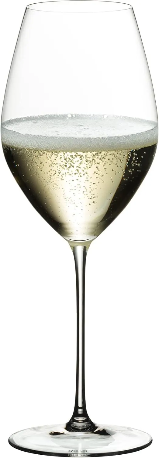 Riedel Personalized Veritas Champagne Wine Glasses, Set of 2 Custom Engraved 15.69oz Crystal Champagne Glasses for Champagne, Sparkling Wine, Home Bar Accessories