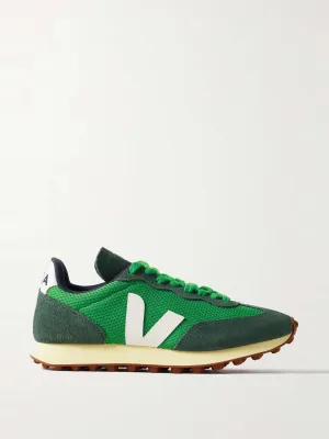 Rio Branco leather-trimmed suede and Alveomesh sneakers