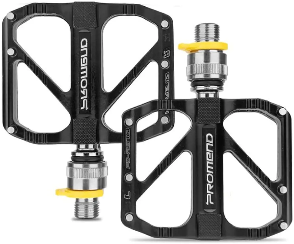 Road Bikes Pedal Mountain Bicycle Bicycle Pedals Quick Release Pedals Non-Slip Ultralight 9/16 inch 3 Bearings Design for Mountain BMX MTB Bike Cycling Road Bike Pedals