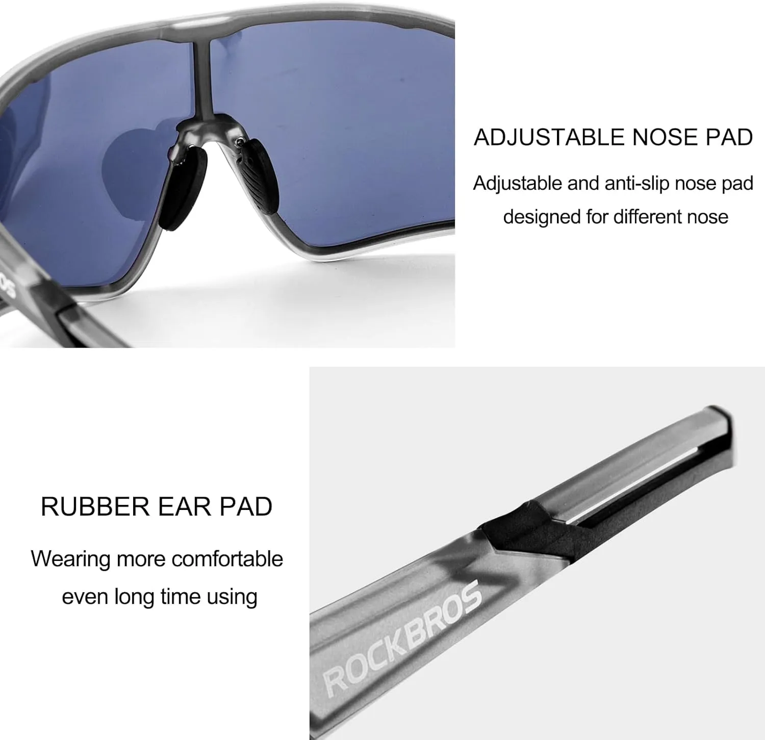 ROCKBROS Polarized Sunglasses UV Protection for Women Men Cycling Sunglasses