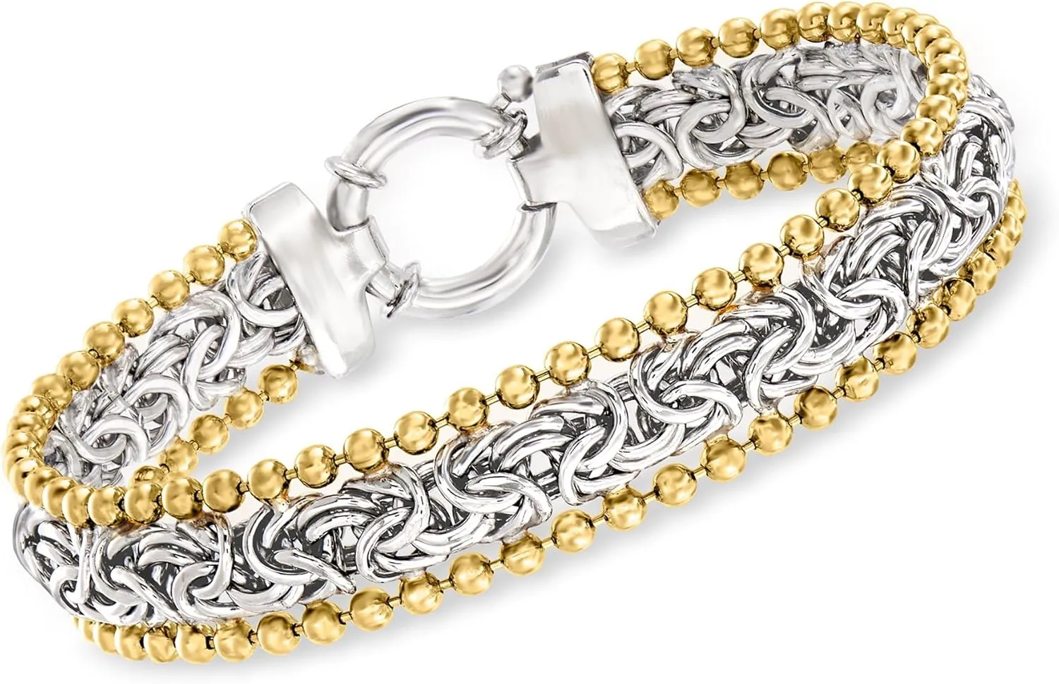 Ross-Simons Byzantine Beaded-Edge Bracelet