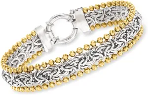 Ross-Simons Byzantine Beaded-Edge Bracelet