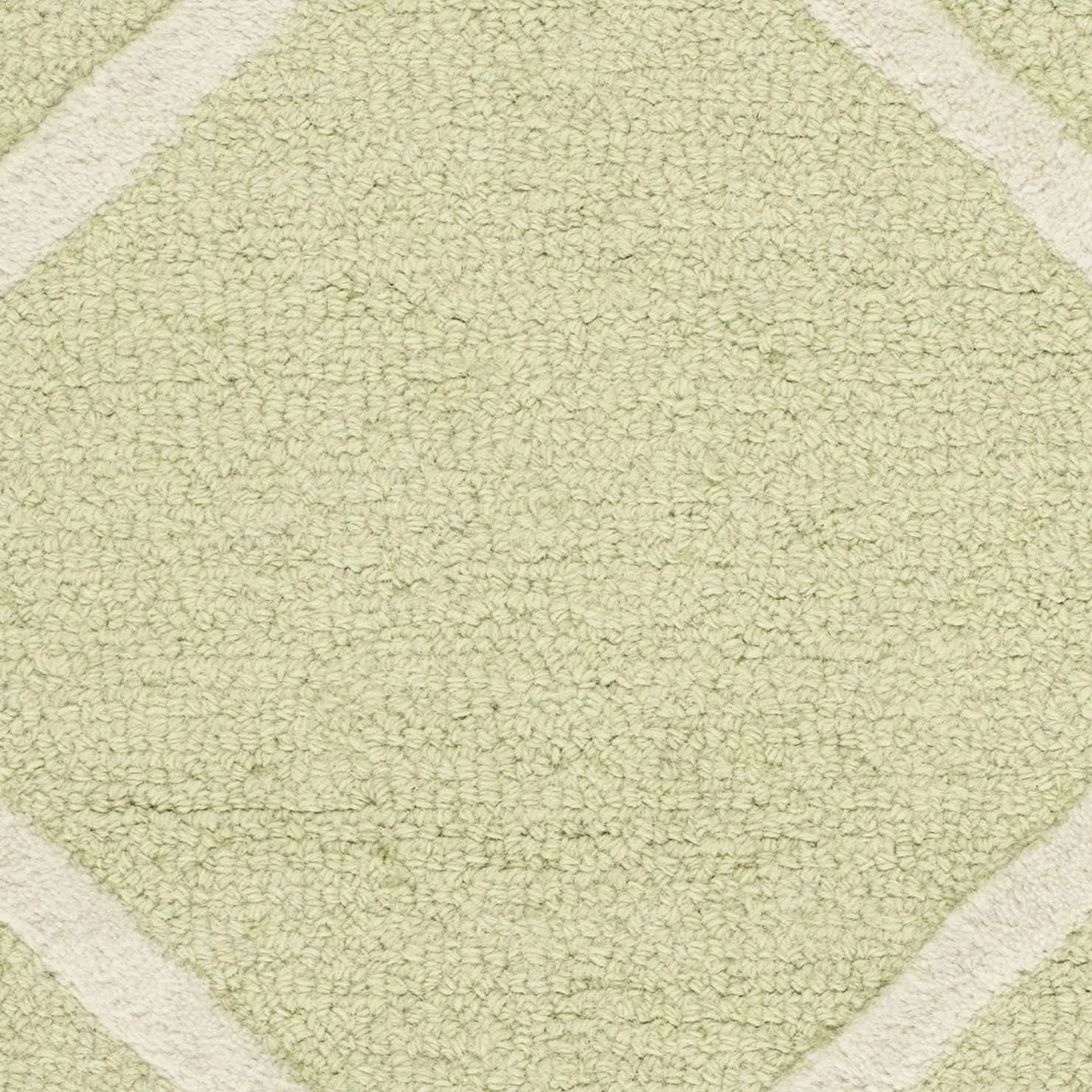 SAFAVIEH Cambridge Collection 2' x 3' Light Green / Ivory CAM136B Handmade Moroccan Trellis Premium Wool Accent Rug