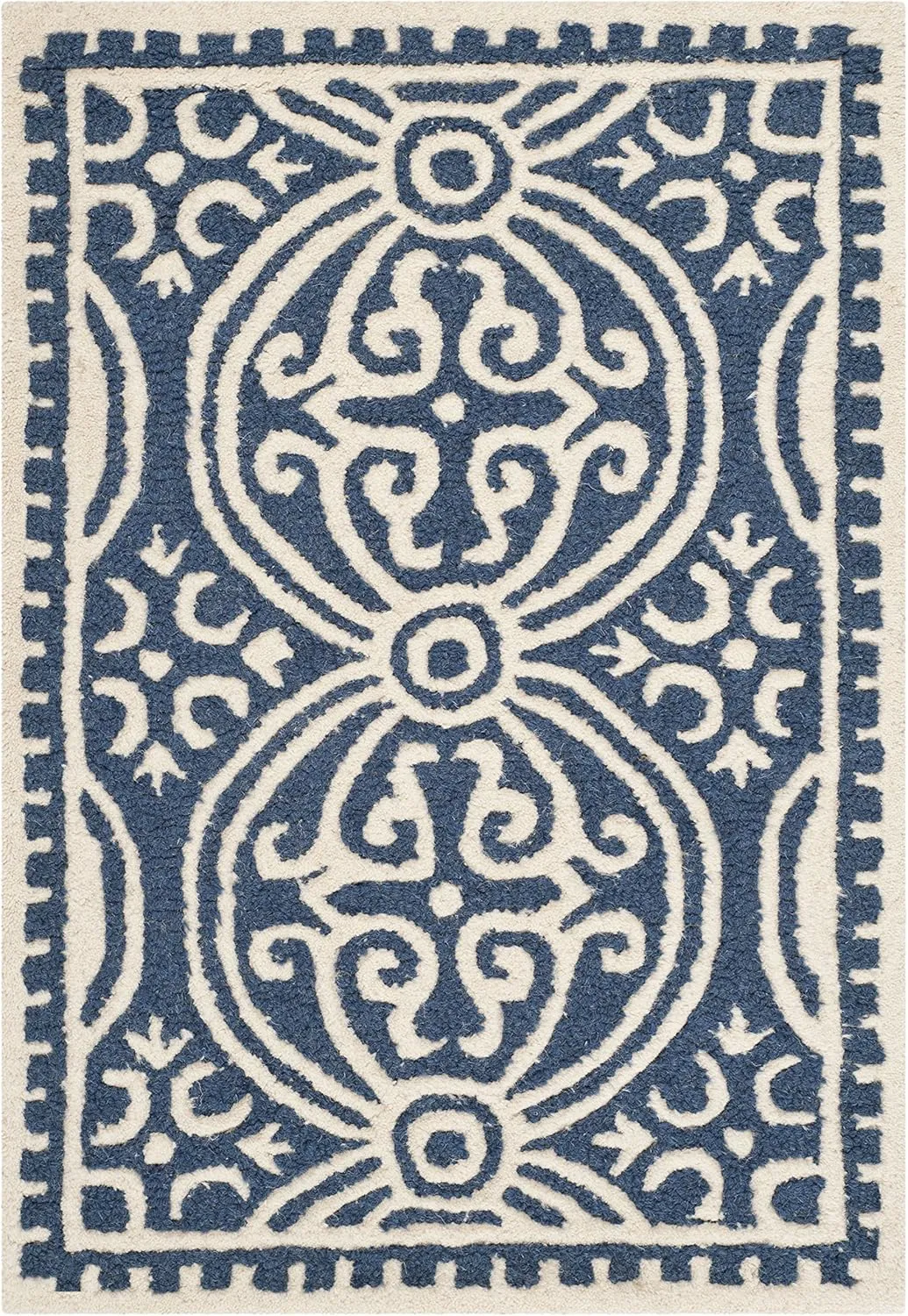 SAFAVIEH Cambridge Collection 31.2" x 48" CAM123G Handmade Moroccan Premium Wool Accent Rug