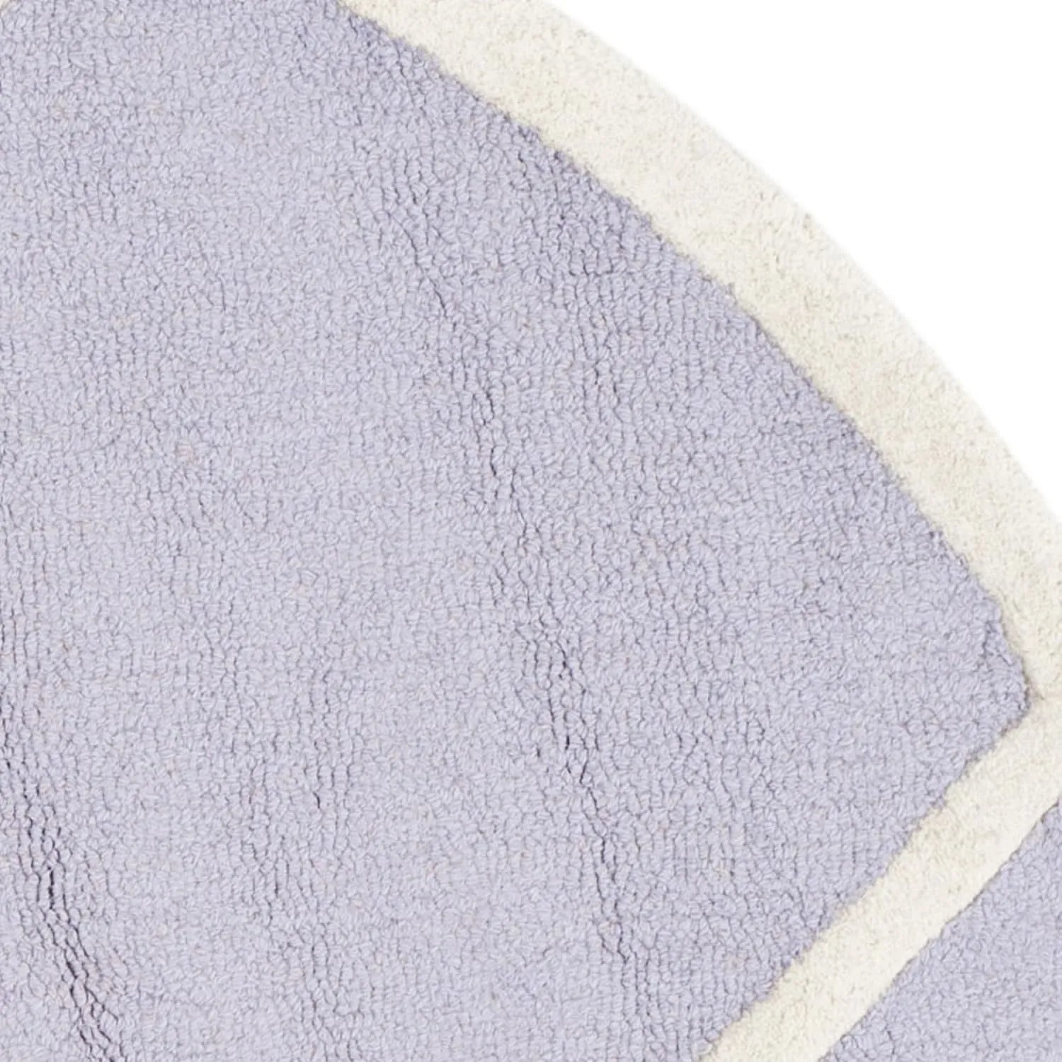 SAFAVIEH Cambridge Collection Area Rug - 6' Round, Lavender & Ivory, Handmade Moroccan Trellis Wool, Ideal for High Traffic Areas in Living Room, Bedroom (CAM136C)