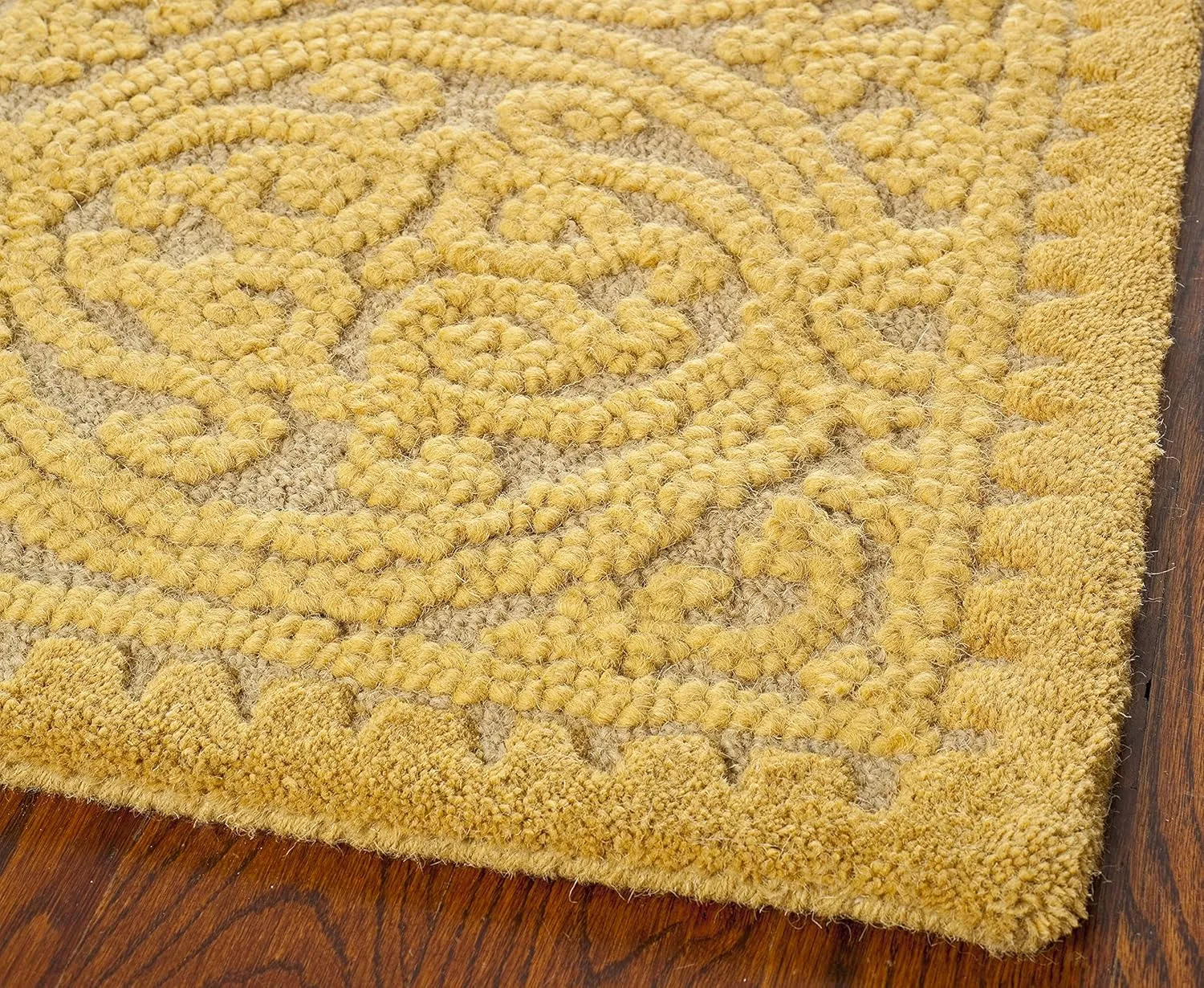 SAFAVIEH Cambridge Collection Runner Rug - 2'6" x 10', Light Gold & Dark Gold, Handmade Moroccan Wool, Ideal for High Traffic Areas in Living Room, Bedroom (CAM233A)