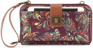 Sakroots Artist Circle Smartphone Crossbody in Eco Twill, Detachable Wristlet Strap