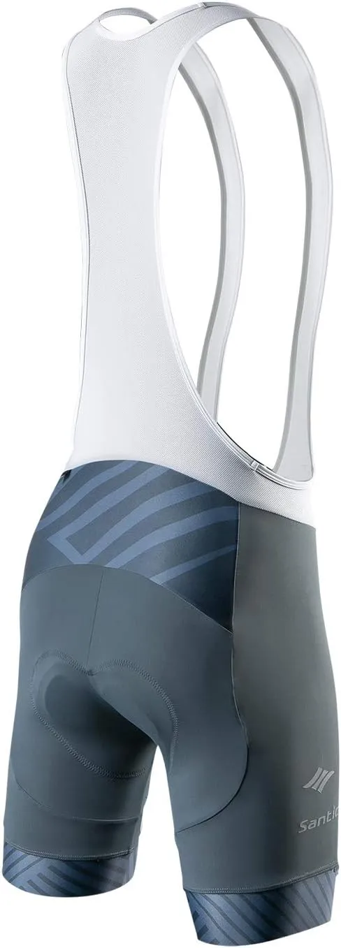 Santic Cycling Bib Shorts Men Padded Cycling Bib Tights Men Bike Bibs with Pocket