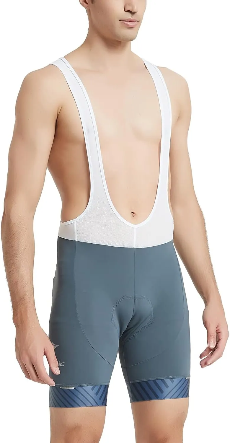 Santic Cycling Bib Shorts Men Padded Cycling Bib Tights Men Bike Bibs with Pocket