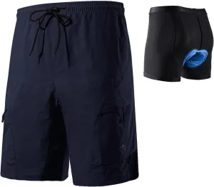 Santic Men's 3D Padded Mountain Bike Shorts Lightweight Cycling MTB Shorts