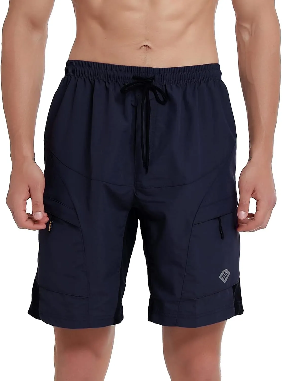 Santic Men's 3D Padded Mountain Bike Shorts Lightweight Cycling MTB Shorts