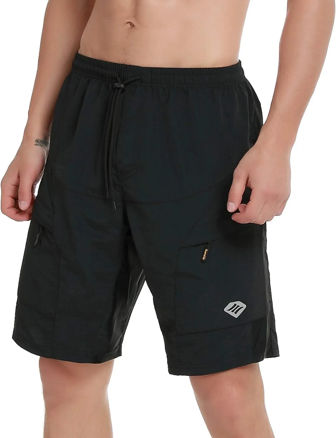 Santic Men's 3D Padded Mountain Bike Shorts Lightweight Cycling MTB Shorts