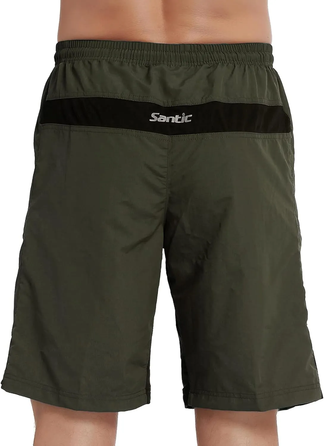 Santic Men's 3D Padded Mountain Bike Shorts Lightweight Cycling MTB Shorts