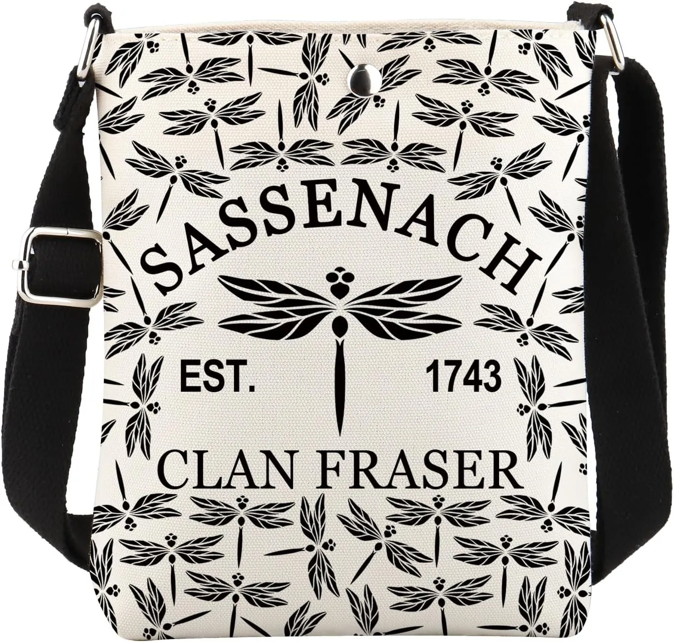 Sassenach Inspired Crossbody Bag Sassenachy Dragonfly Shoulder bag North Carolina Gift