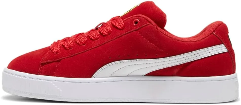 Scuderia Ferrari Suede XL Mens Lifestyle Shoes (Red/White)