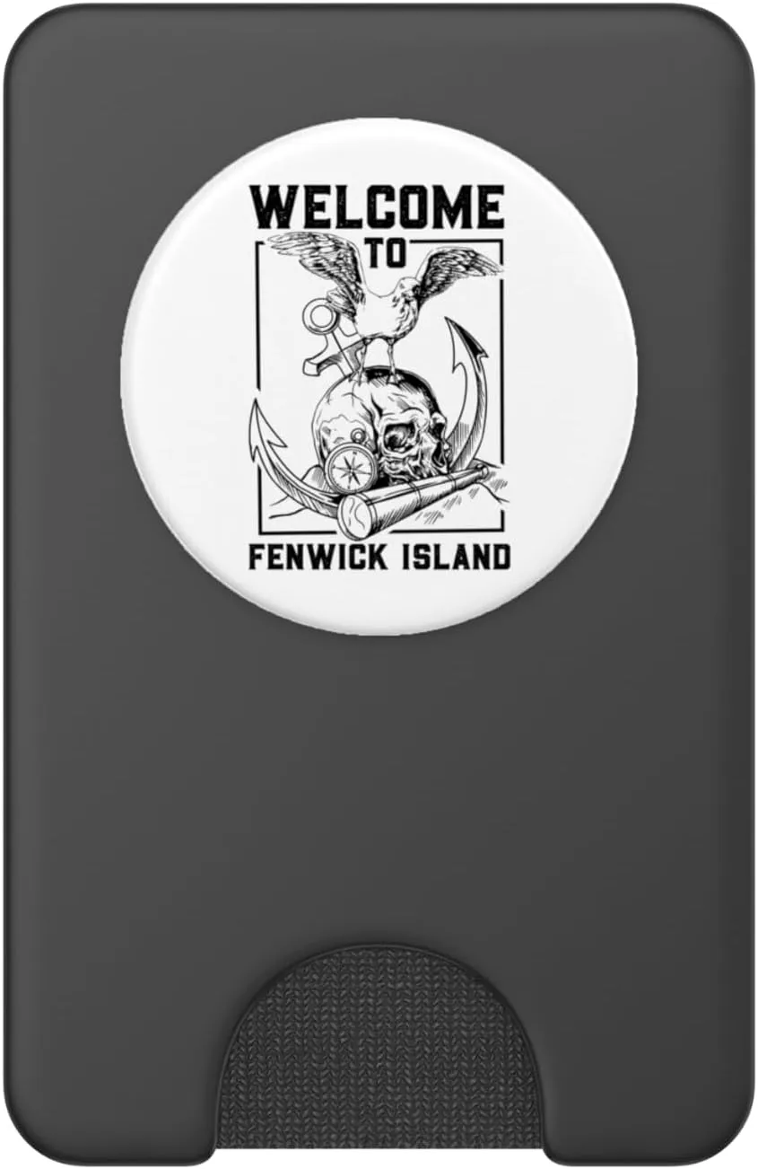 Seagull on skull - Fenwick Island PopSockets PopWallet for MagSafe