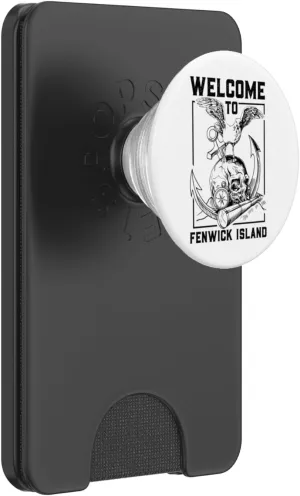 Seagull on skull - Fenwick Island PopSockets PopWallet for MagSafe