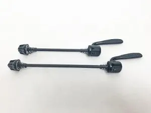 Shim. Quick Release Skewer Set Standard 135mm Rear 100mm Front Black NO Packaging