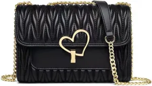 Shoulder Bag for Women Small Crossbody Purse Leather Fashion Handbags with Chain Strap