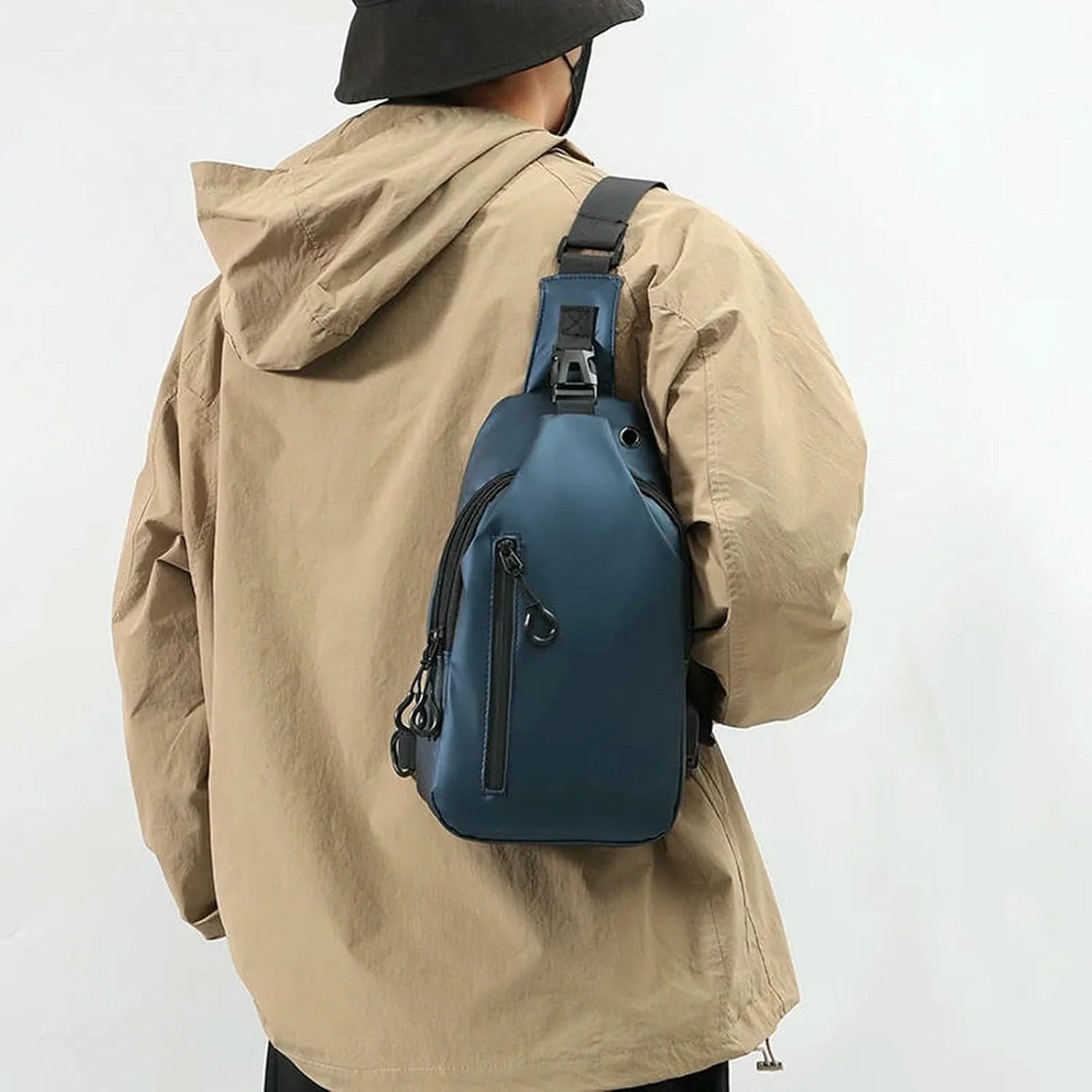 Shoulder Bag Mens Men'S Large Capacity Chest Bag Business Casual Backpack Men'S Crossbody Bag