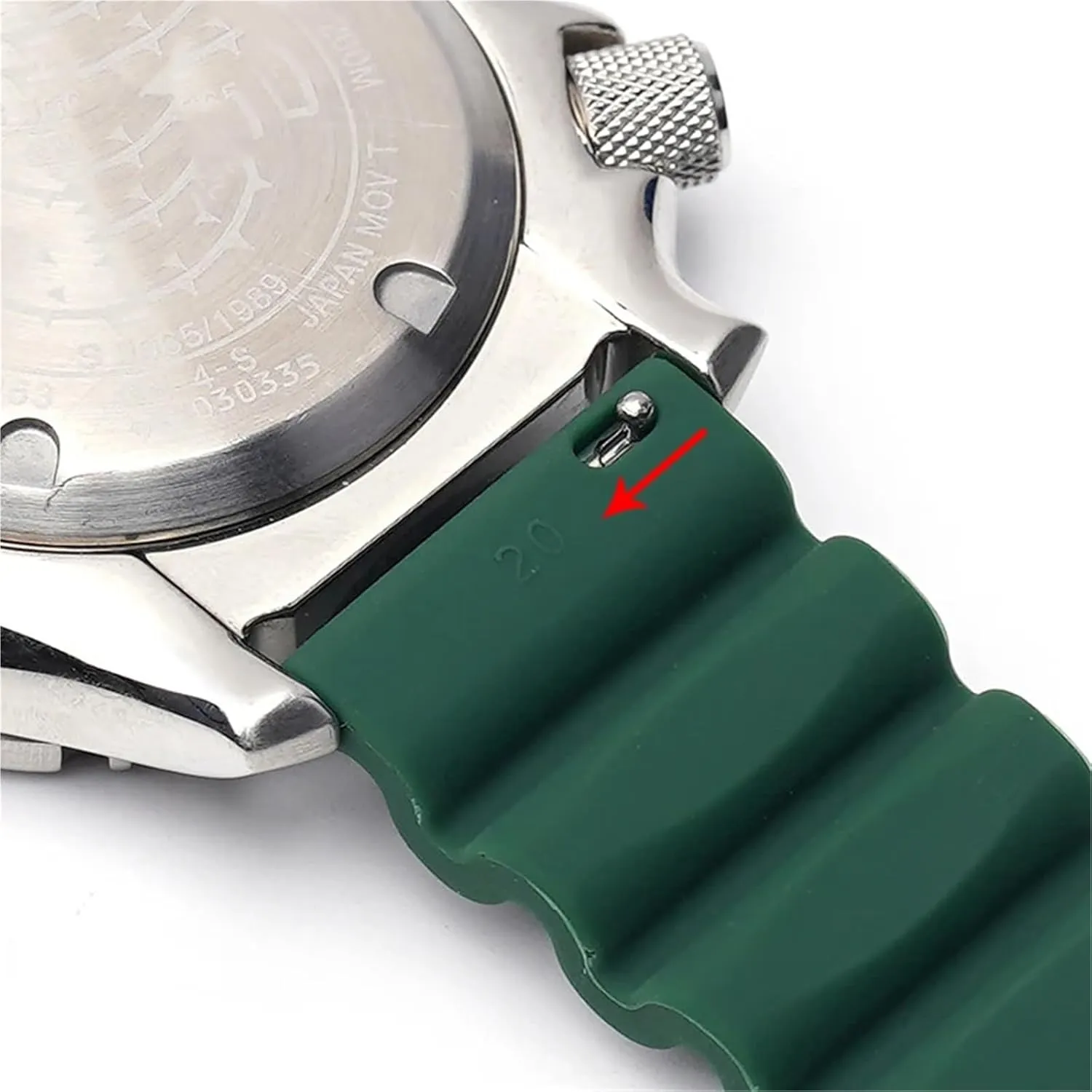 Silicone Rubber Strap 20mm 22mm Men And Women Diving Sport Watchband Bracelet Quick Release