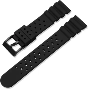 Silicone Rubber Strap 20mm 22mm Men And Women Diving Sport Watchband Bracelet Quick Release