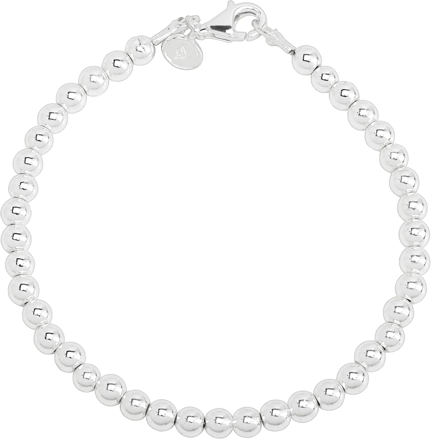 Silpada 'Falling Water' Natural Plated Hematite Beaded Bracelet in Sterling Silver, 7.5"