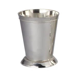 Silver 90372 Silver Plated Small Beaded Mint Julep Cup, 6 oz.