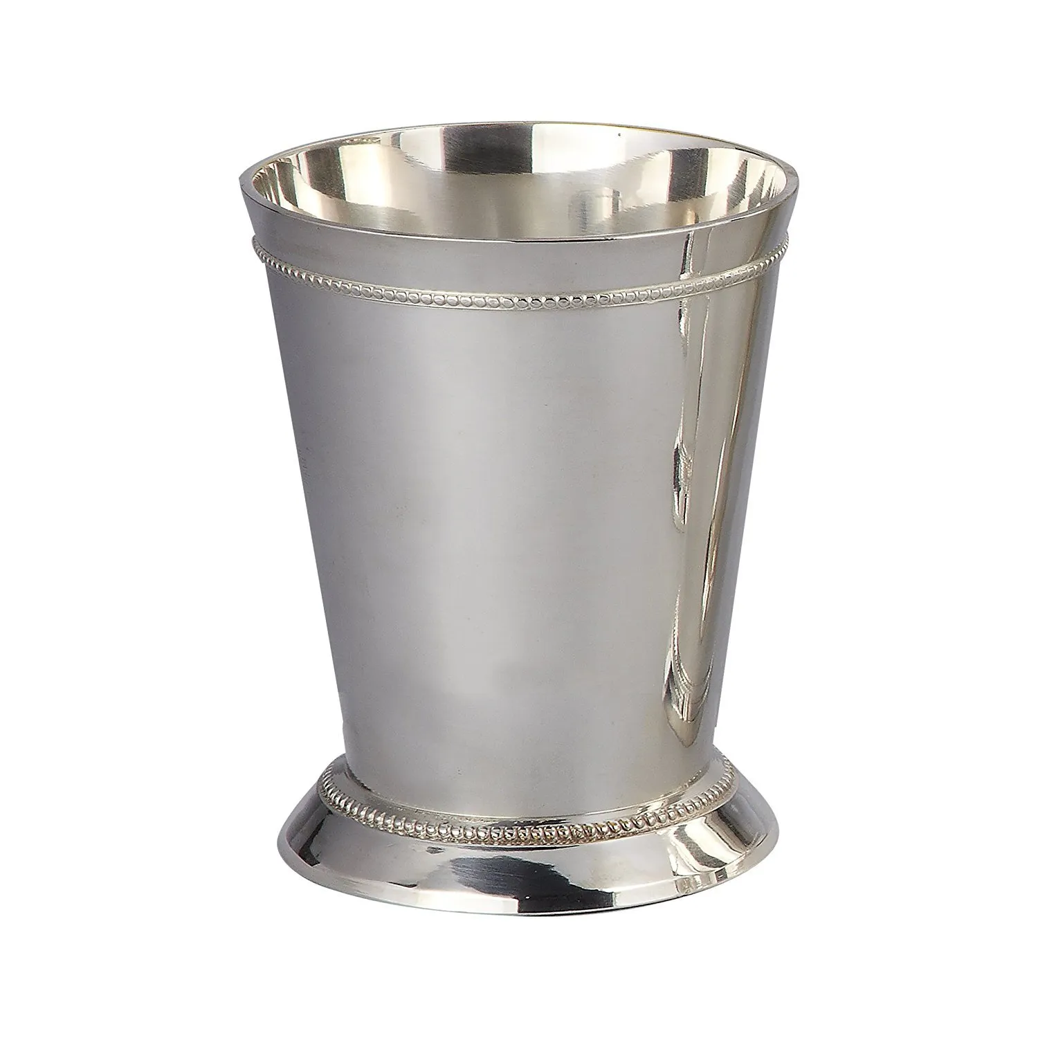 Silver 90372 Silver Plated Small Beaded Mint Julep Cup, 6 oz.