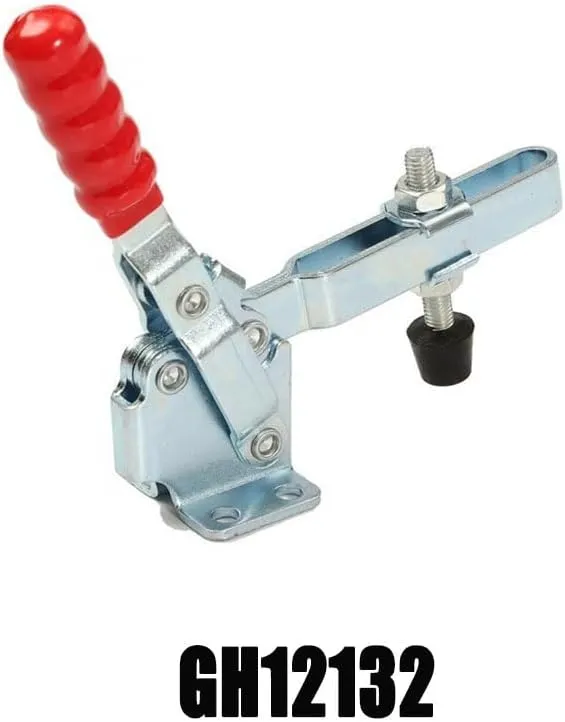 Silver Hand Tool Toggle Clamp Non Slip Horizontal Heavy Duty Vertical Quick Release Clamp for Woodworking Machinery (GH12132)
