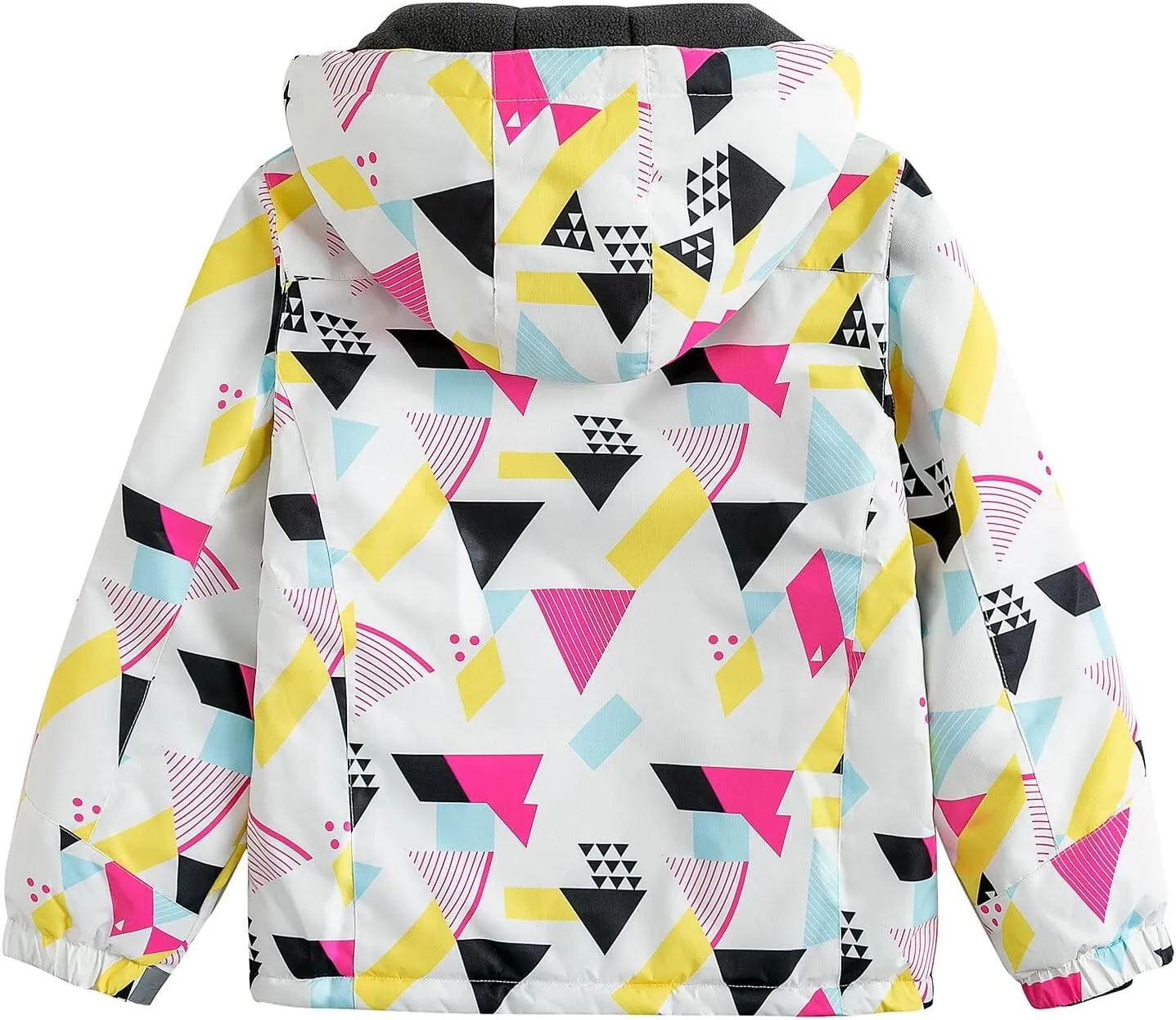 Simplee kids Girls Waterproof Ski Snow Jacket Fleece Raincoat Colorful Winter Coat Warm Hooded