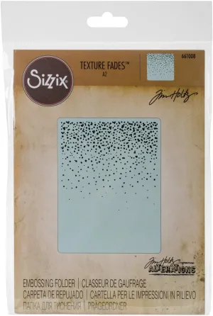 Sizzix, Multi Color, Embossing Folder , Snowfall Speckles by Tim Holtz, One Size