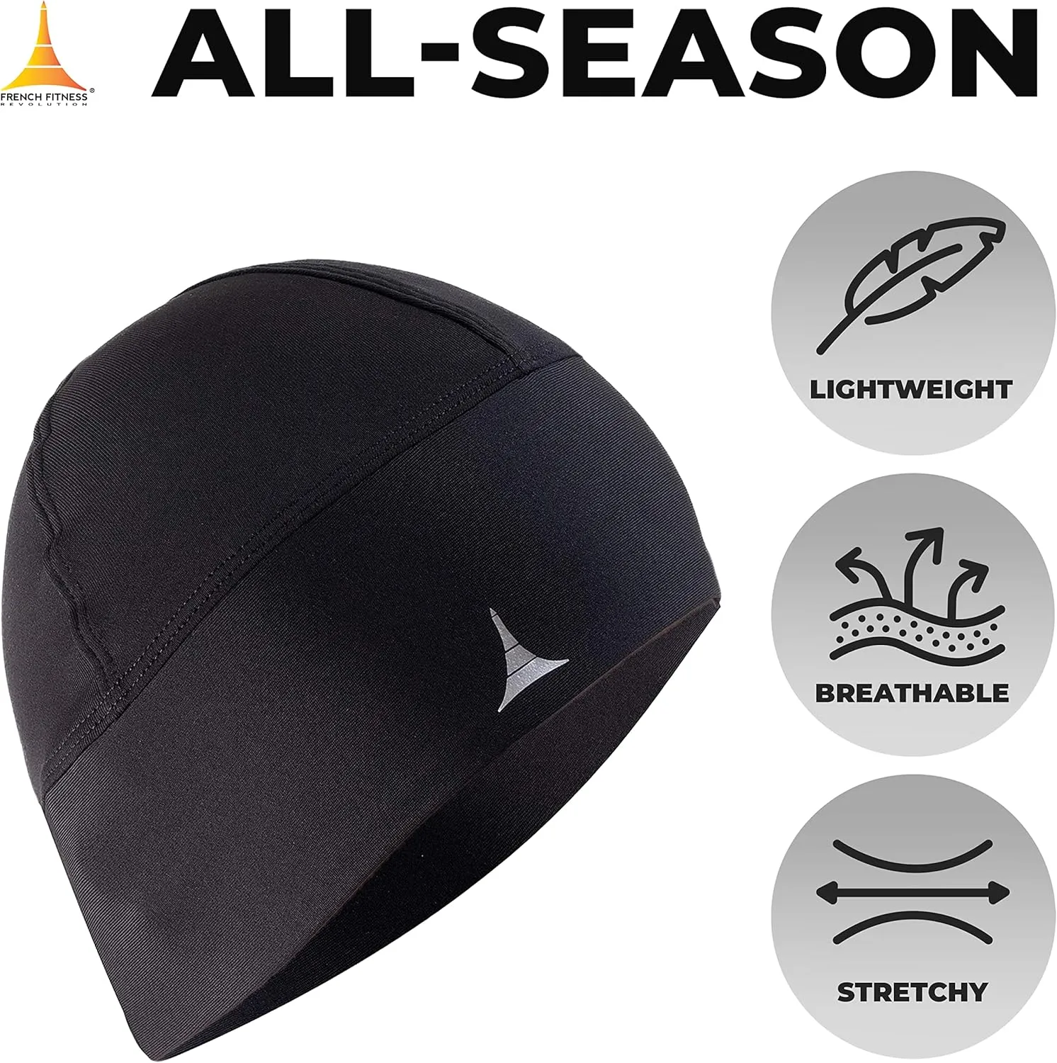 Skull Cap Helmet Liner Running Beanie - Ultimate Thermal Retention and Performance Moisture Wicking. Fits Under Helmets
