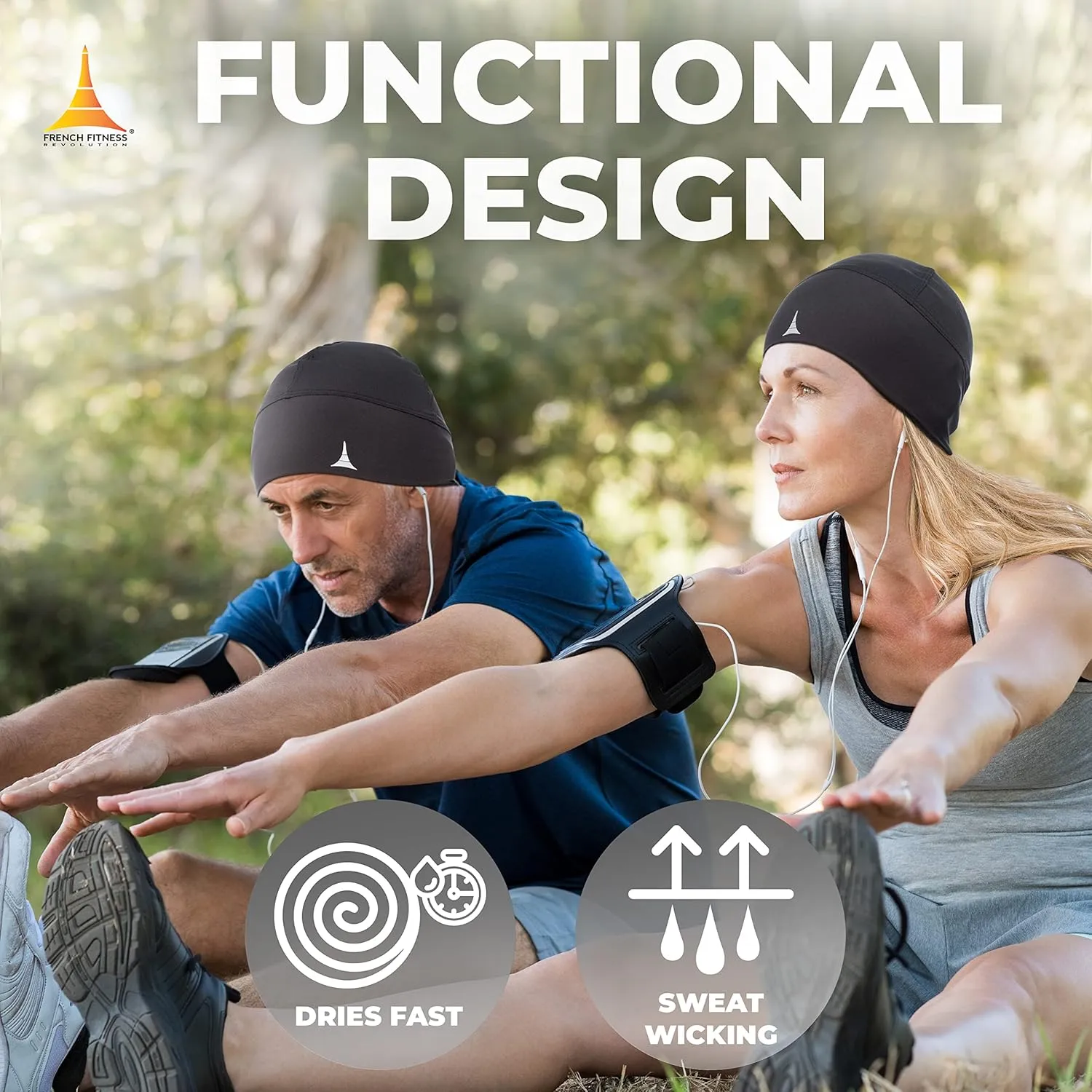 Skull Cap Helmet Liner Running Beanie - Ultimate Thermal Retention and Performance Moisture Wicking. Fits Under Helmets