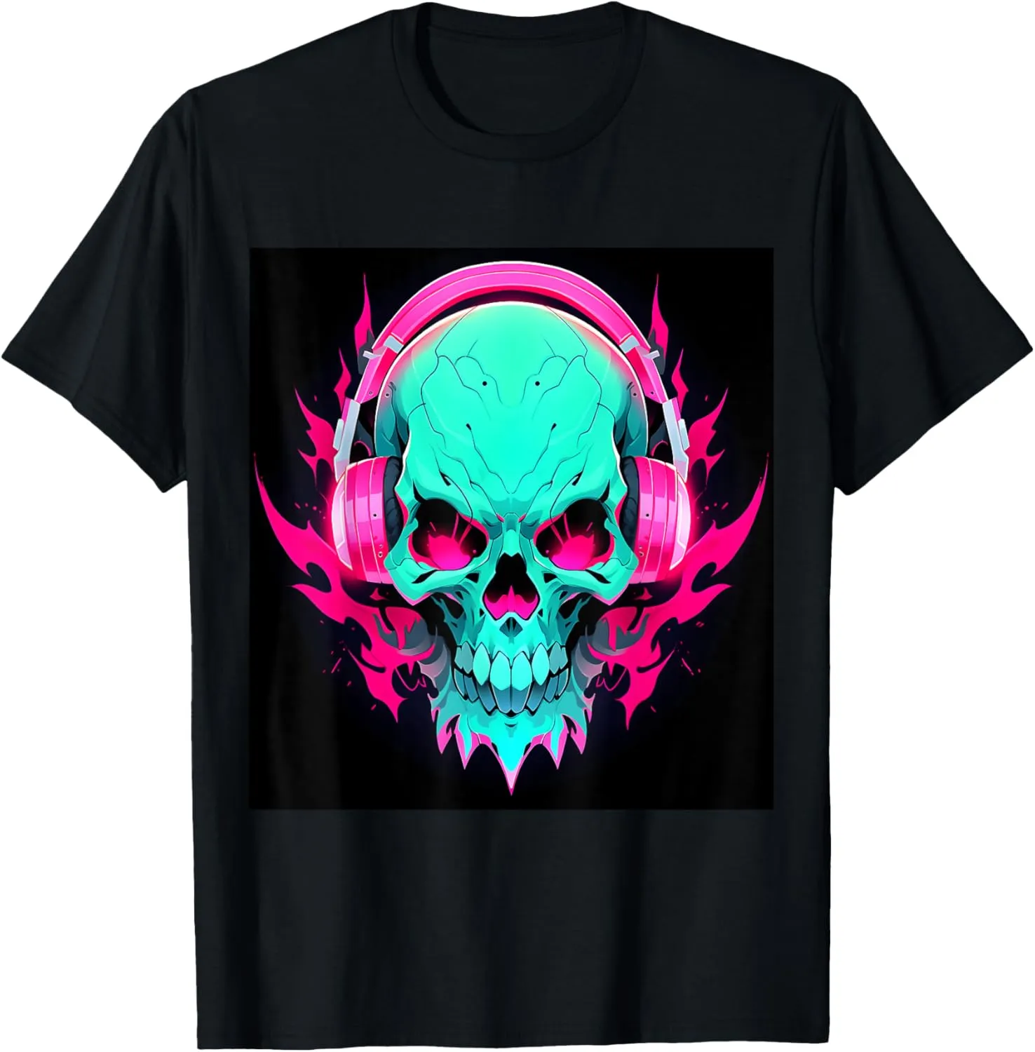 Skull Couture: Edgy Graphic Design for Fearless Fashion T-Shirt