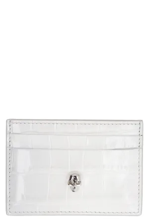 Skull leather wallet