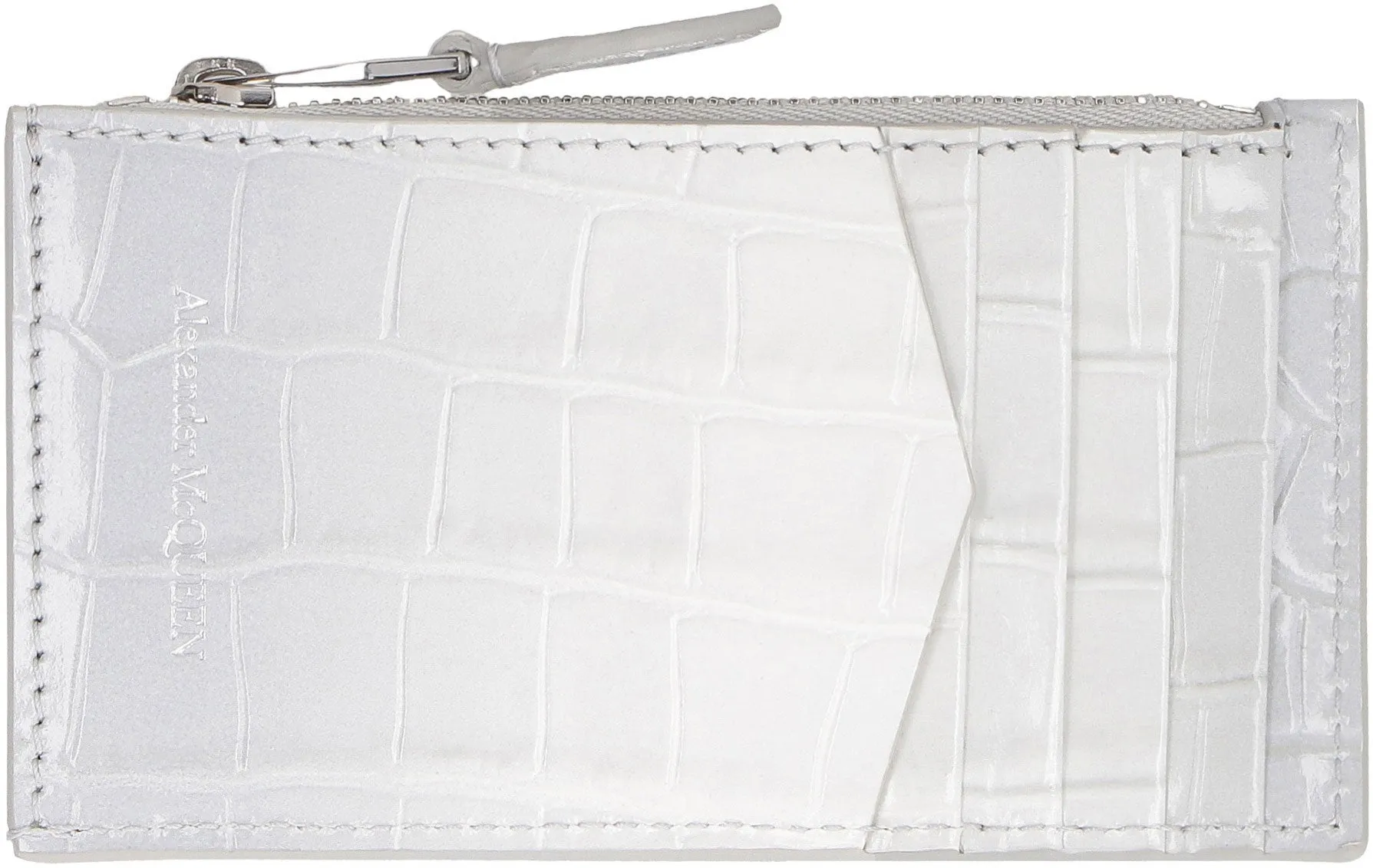 Skull leather wallet