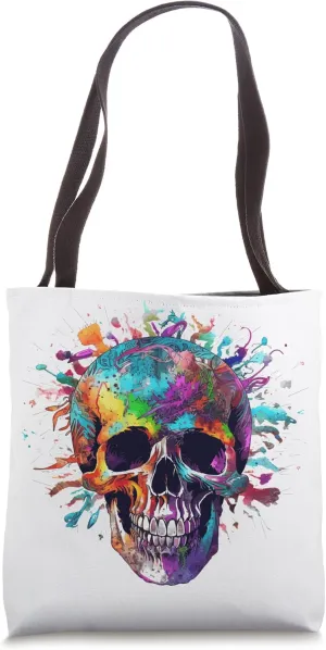 Skull Rave Edm Dubstep Trance Jam Festival Tote Bag