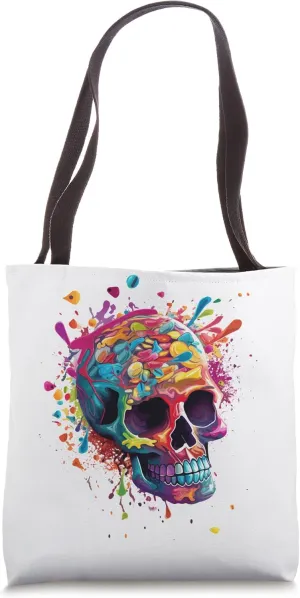 Skull Rave Edm Dubstep Trance Jam Festival Tote Bag